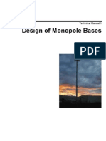 Design of monopole base connection