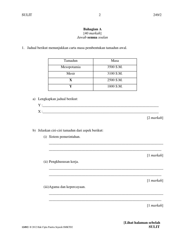 kertas 2 sejarah tingkatan 4