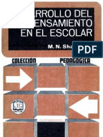 Shardakov, M. N. - Desarrollo Del Pensamiento en El Escolar