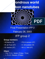 The Wondrous World of Carbon Nanotubes: Final Presentation IFP 2 February 26, 2003