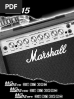 Marshall MG15CD MG15CDR MG15DFX Users Manual