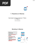 Lecture 07: Reactions of Alkenes