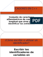 Identificadores en c++