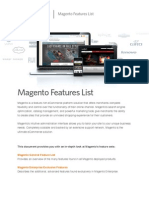 Magento Features List
