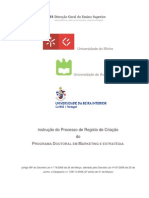 Lista de Mestrados e Doutoramentos