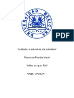 La Familia Cultura y Subcultura (Comp. Del Consumidor)