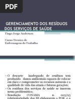 GERENCIAMENTO DOS RESÍDUOS DOS SERVIÇOS DE SAÚDE