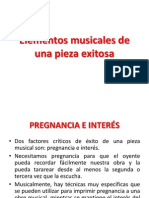 Elementos Musicales de Una Pieza Musical Exitosa