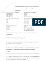 Prueba Parcial Lectura Complementaria Un Elefante Ocupa Mucho Espacio