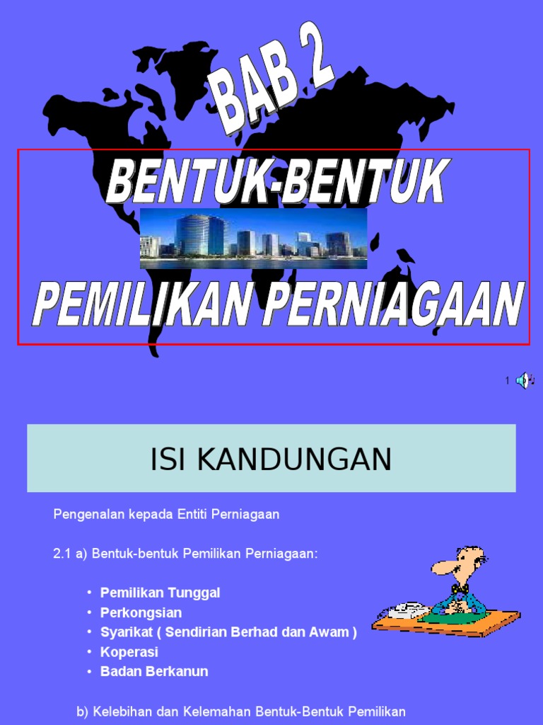 Bab 2 Pemilikan Perniagaan Pdf