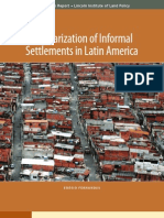 Regularization of Informal Settlements in Latin America
