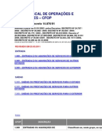 CÓDIGO FISCAL DE OPERAÇÕES E PRESTAÇÕES CFOP