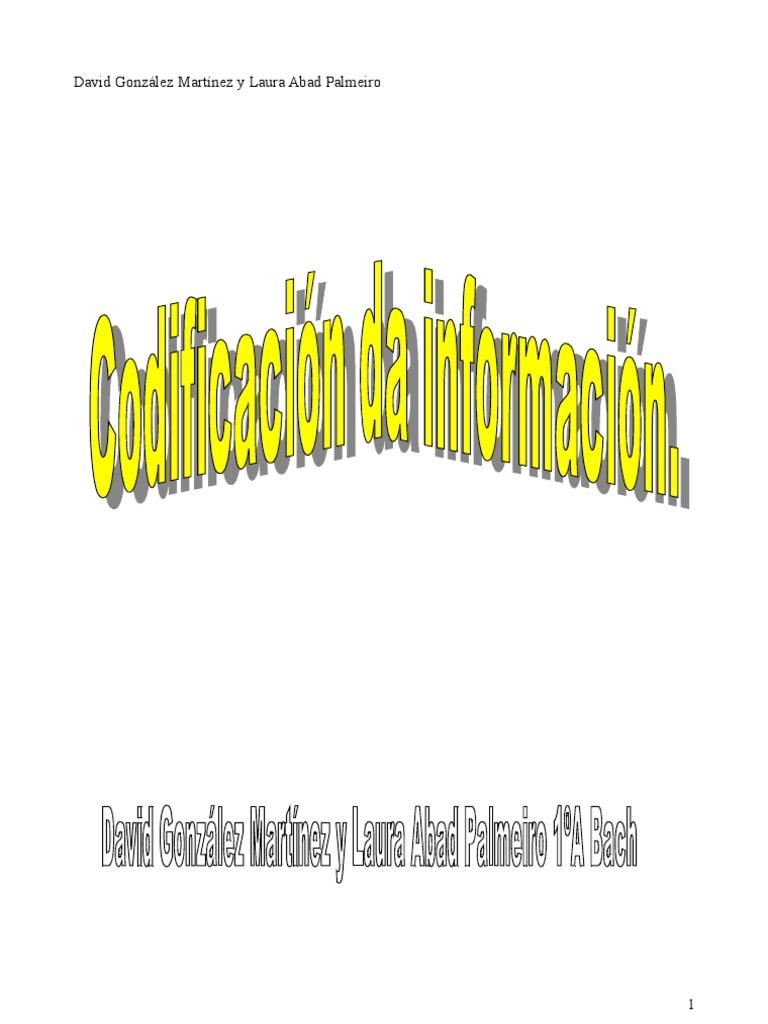 Codificación Da Información | PDF | Decimal | Números