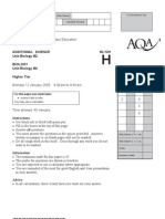 Jan 2009 AQA BIOLOGY gcse