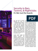 Security in Bars, Taverns, And Nightclubs - It's Not Just the Guards