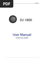 DJ-1800 User Manual