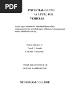 Download Potential of Cng as a Fuel for Vehicle Final Project Report by Sophia Ali SN15684566 doc pdf