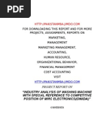 Download Washing Machine Report- Pakistanmbajimdocom by Sophia Ali SN15684699 doc pdf