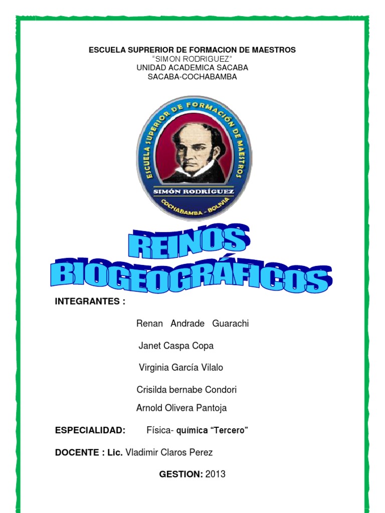 Reinos Biogeográficos Del Mundo | Descargar gratis PDF | Biogeografia ...