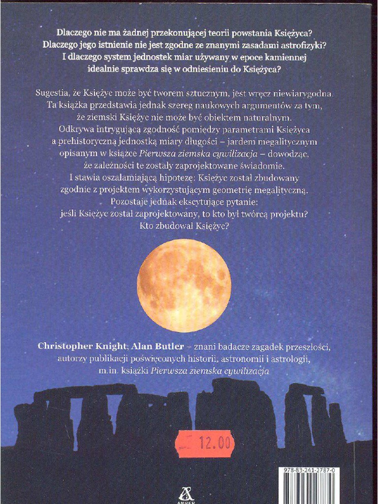 Kto Zbudowal Ksiezyc - Chistopher Knight, Alan Butler PDF | PDF