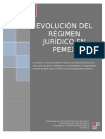 Evolución del régimen júrídico del patrimonio de Petróleos Mexicanos