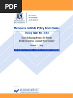 Does Reducing Rebates for Private Health Insurance Generate Cost Savings? 