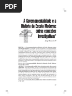 Ó, Jorge Ramos do. A governamentalidade e a história da escola moderna