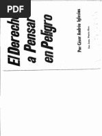 El Derecho A Pensar en Peligro - Cesar Andreu Iglesias PDF