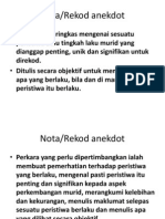 Nota Anekdot Sebagai Pentaksiran Komprehensif