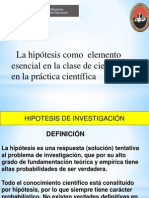 La Hipotesis en La Clase de Ciencias