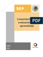 Lineamientos Eval Aprendizaje 2012