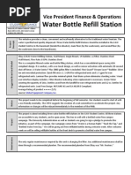 Water Bottle Refill Station - Proposal