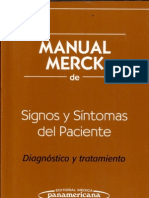 Manual Merck de Signos Y Sintomas Del Paciente