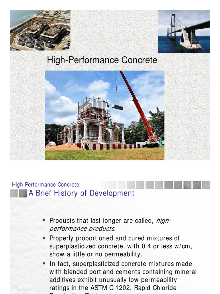 High-Performance Concrete Overview | PDF