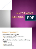 Fin 8 INVESTMENT BANKING FIRMS