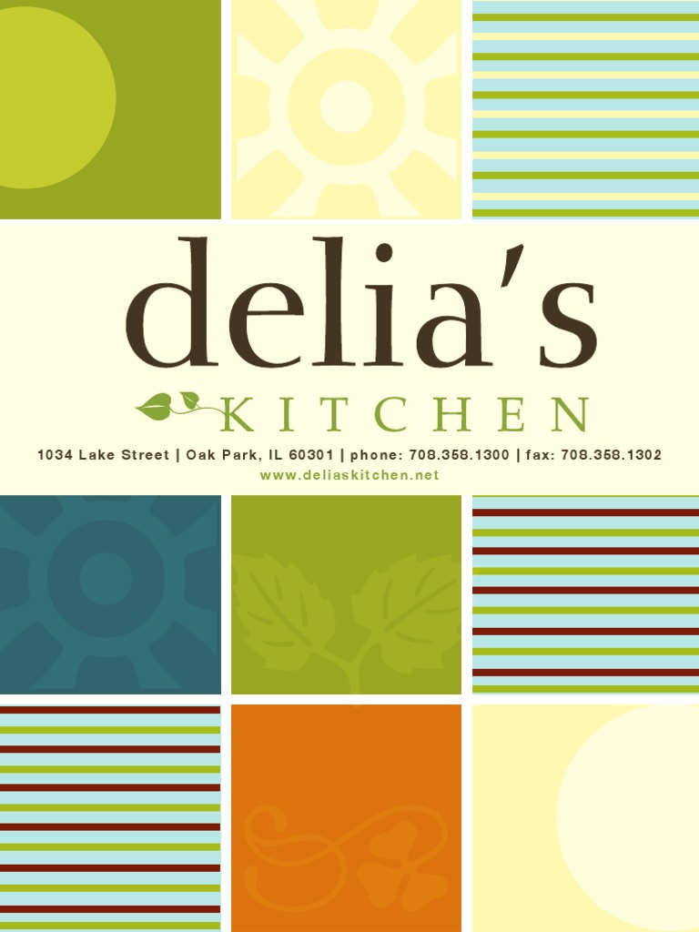 Delia's Kitchen Breakfast Lunch Menu Oak Park, IL PDF Pancake Salad