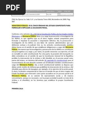 Tesis Ministerio Publico PDF 