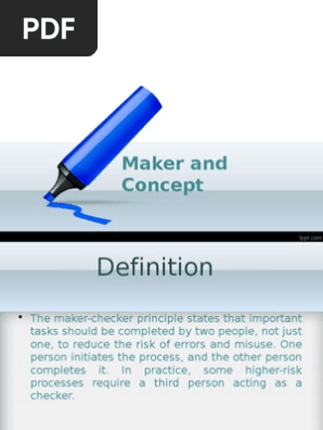 Maker Checker