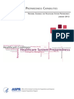 Healthcare Preparedness Capabilities: National Guidance For Healthcare System Preparedness