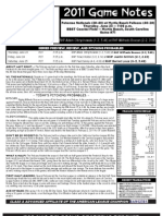 Myrtle Beach Pelicans Game Notes 6-23-2011