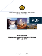 Master Plan Pembangunan Ketenagalistrikan 2010 S.D. 2014