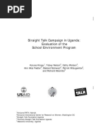Download Straight Talk Campaign in Uganda Evaluation of the School Environment Program by Straight Talk Foundation SN15692730 doc pdf