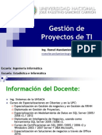 Presentación Del Curso - Gestión de Proyectos Ing Informatica