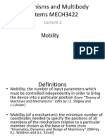 Mechanisms and Multibody Systems MECH3422: Mobility