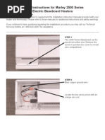 Wiring Instructions For Marley 2500 Series Electric Baseboard Heaters X