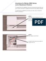 Wiring Instructions For Marley 2500 Series Electric Baseboard Heaters X