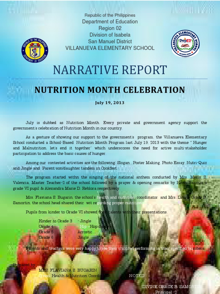 nutrition month essay 2022