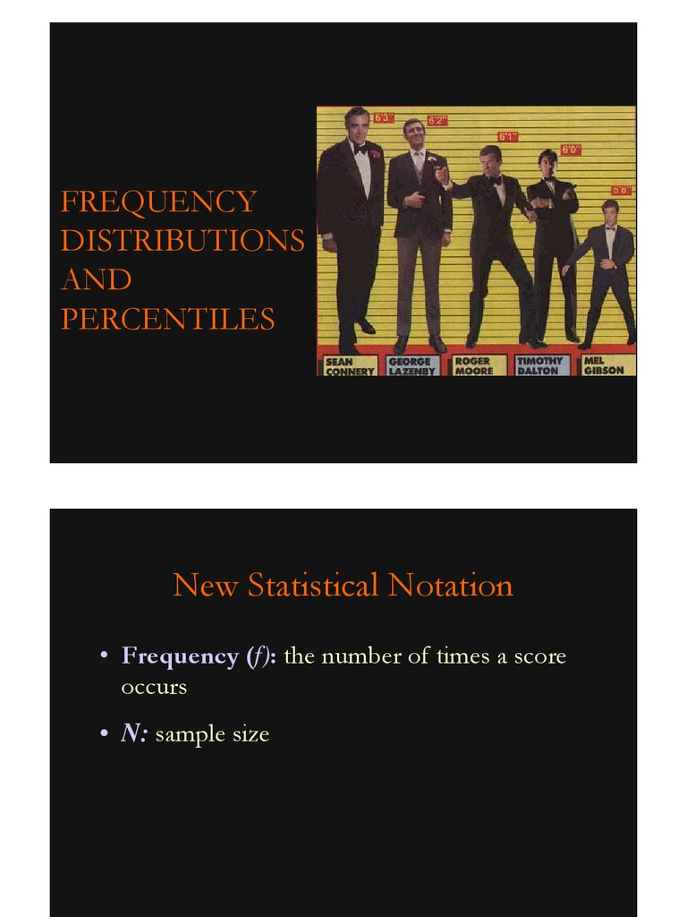 Frequency Distributions and Percentiles Guide | PDF | Percentile ...