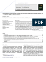 Photocatalytic Reduction of CO2 With H2O On Highly Dispersed Ti-Oxide Catalysts As A Model of Artificial Photosynthesis