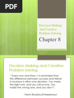 Decision Making and Creative Problem Solving